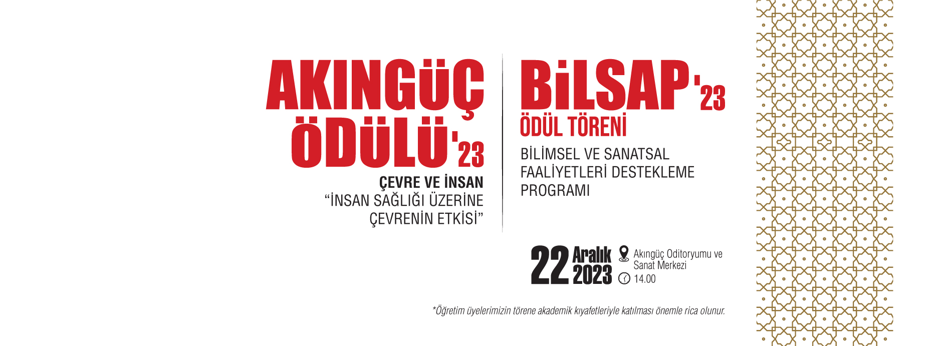 Akıngüç Ödülü'23 & BİLSAP'23 Ödül Töreni